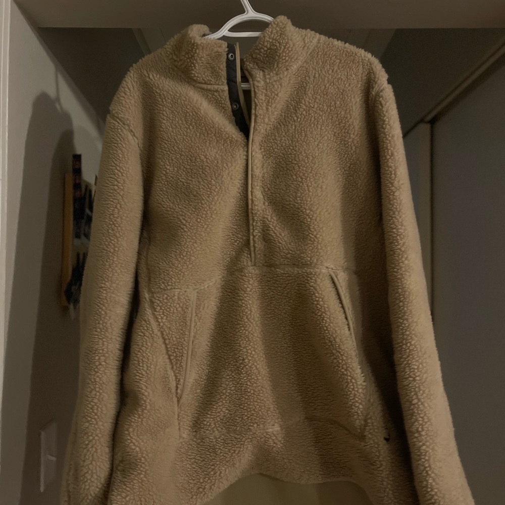 Nike Tan Sherpa Pullover